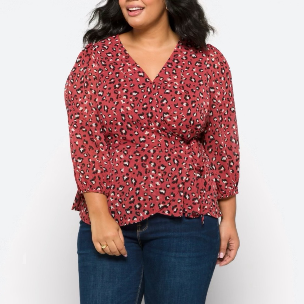 NWT Skies Are Blue Rebyl Wrap Top